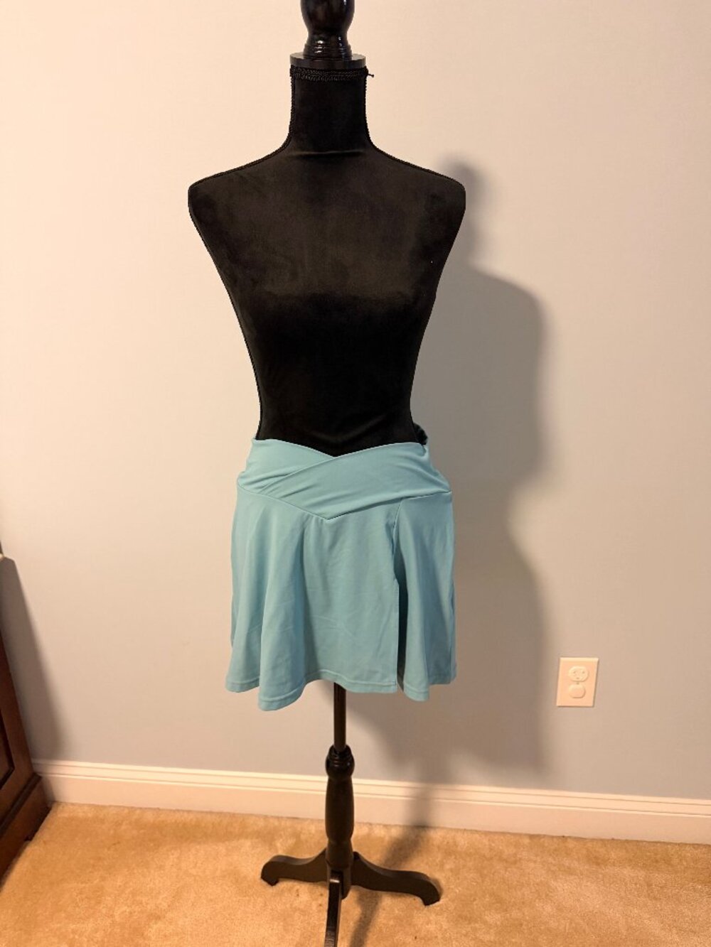 Logilates Tennis Golf Active Skort- Large Seafoam